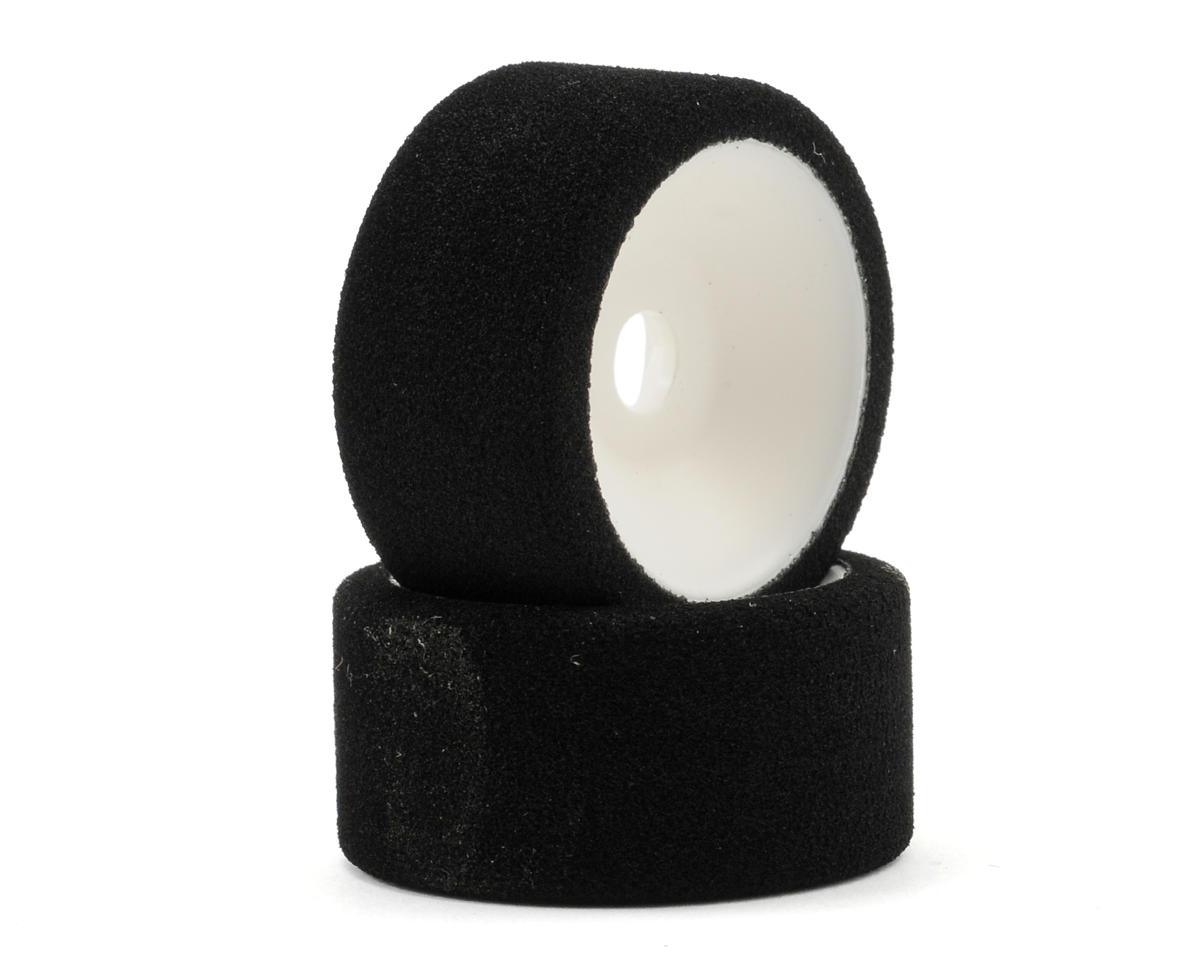 XRAY 9mm Hex Rear Foam Tire Mounted (2) (White) (35 Deg)