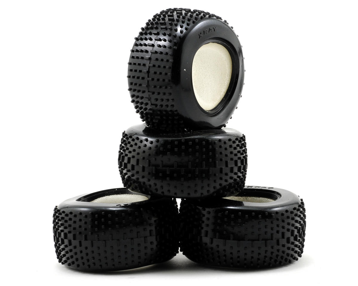 XRAY Pin Tire & Insert (M18T) (4) (Hard)