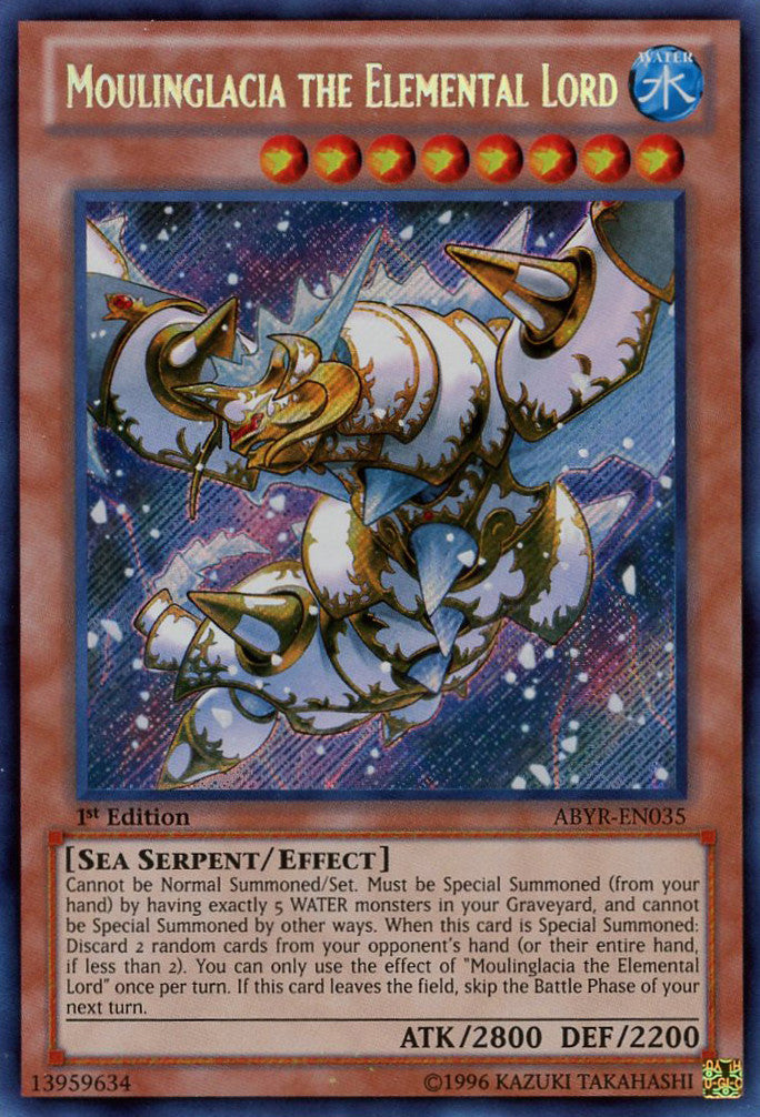 Moulinglacia the Elemental Lord (ABYR-EN035) Secret Rare - Near Mint 1