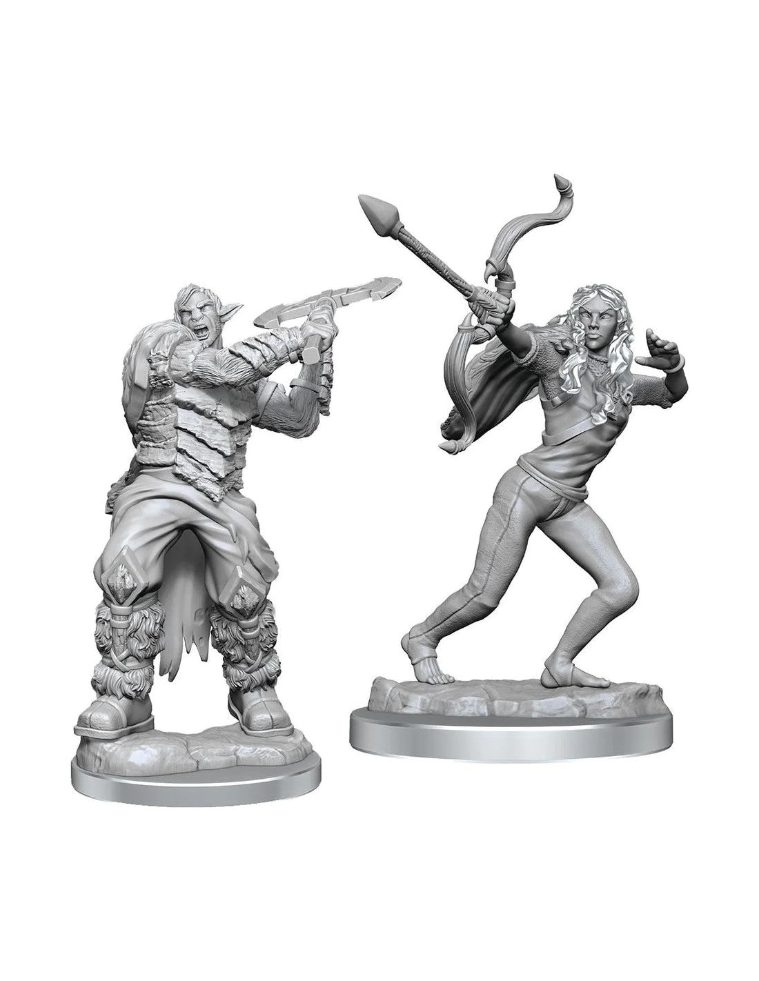 Critical Role: Unpainted Miniatures - Ashari Stoneguard & Ashari Skyda
