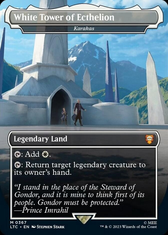 White Tower of Ecthelion - Karakas [#0367 Alternate-Art Borderless] (L