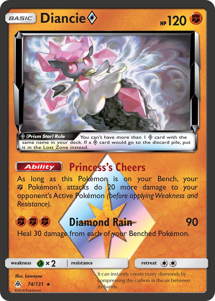 Diancie Prism Star - 074/131 (FLI) Prism Rare - Near Mint Holofoil