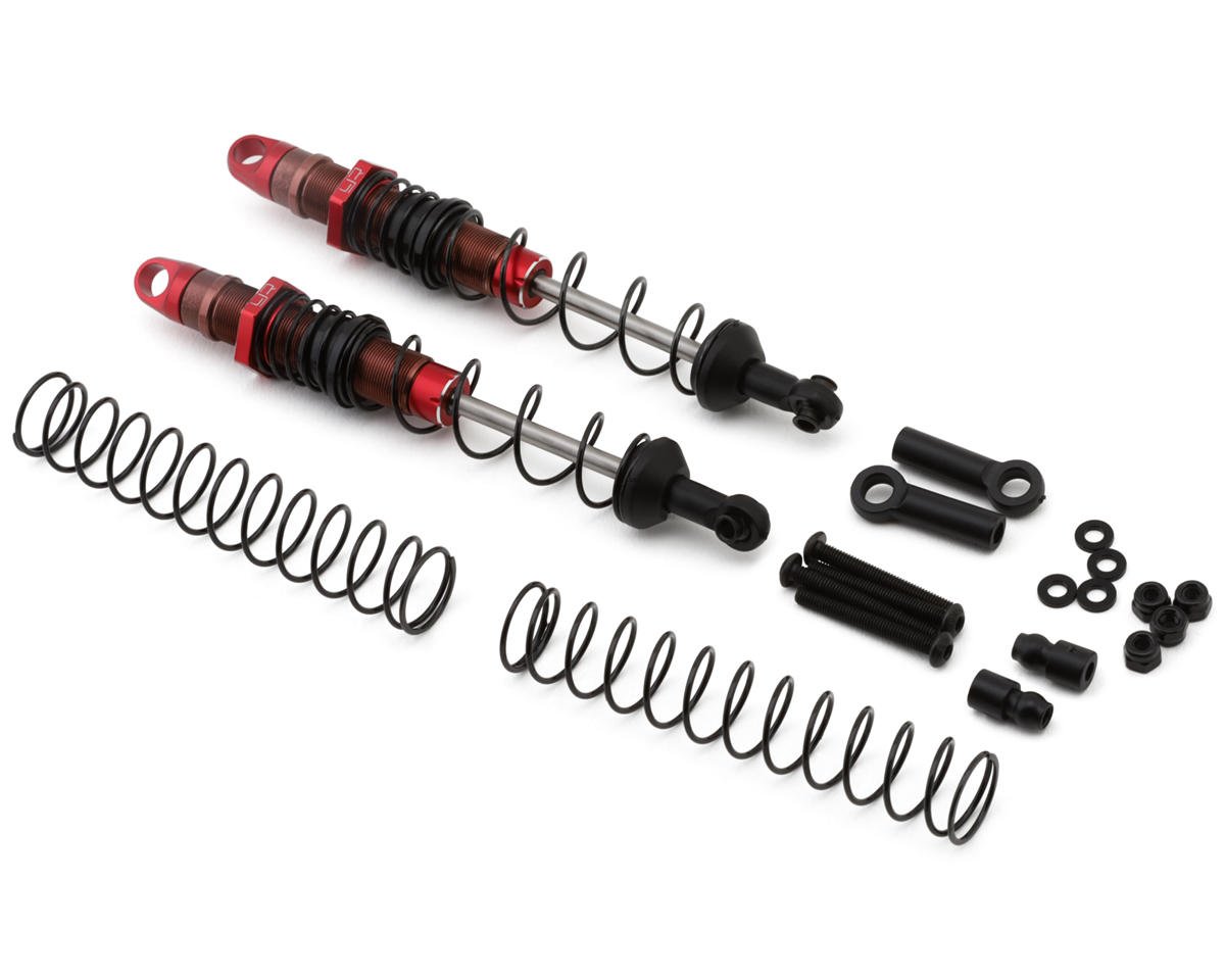 Yeah Racing Aluminum Desert Cobra Dual Spring Shocks (Red) (2) (110mm)