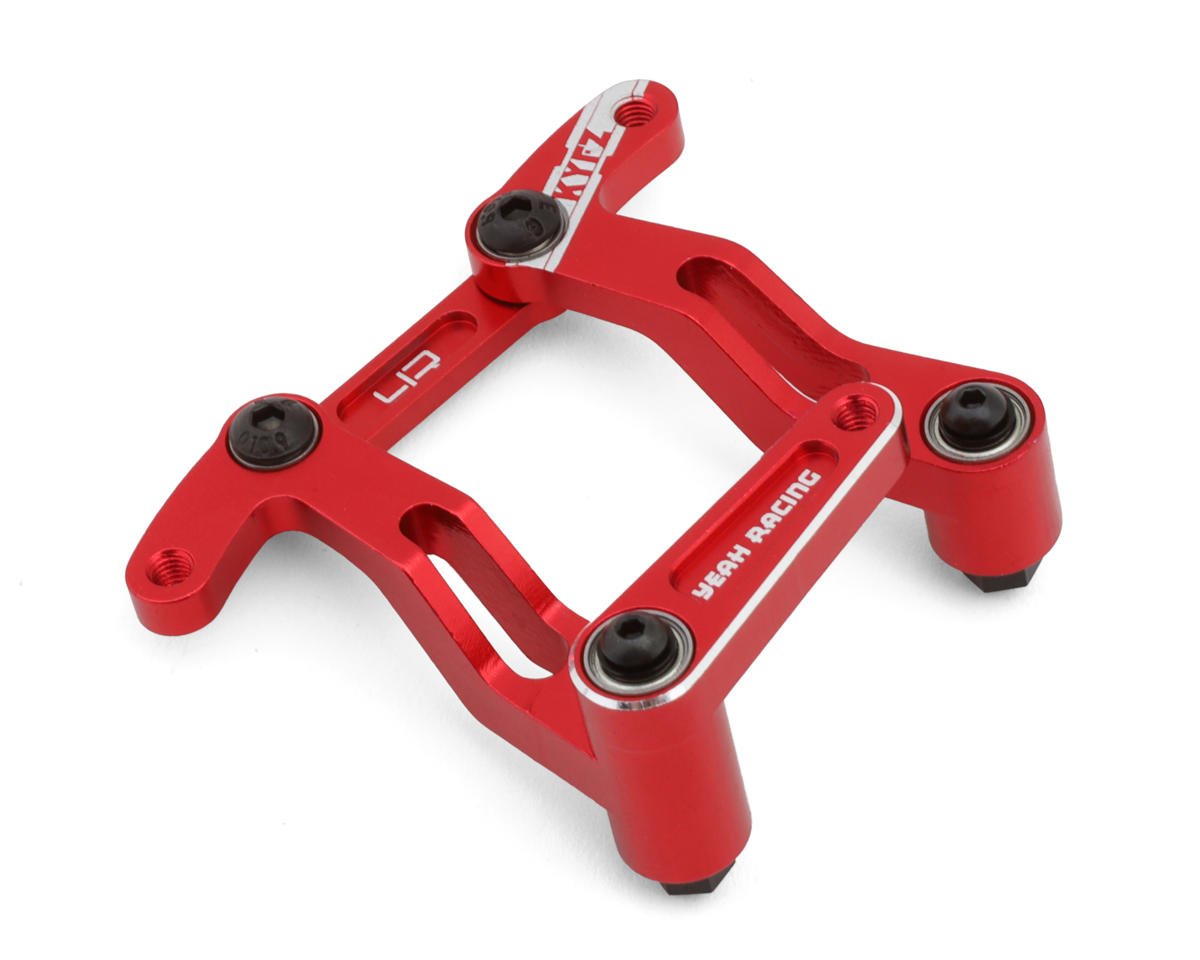 Yeah Racing Kyosho Fazer FZD2 Aluminum Steering Bellcrank Set (Red)