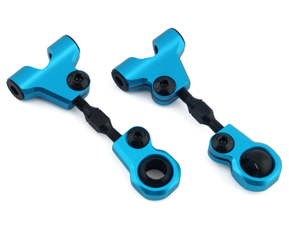 Yeah Racing Tamiya TT-01/TT-01E Aluminum Front Upper Suspension Arms (Blue) (2)