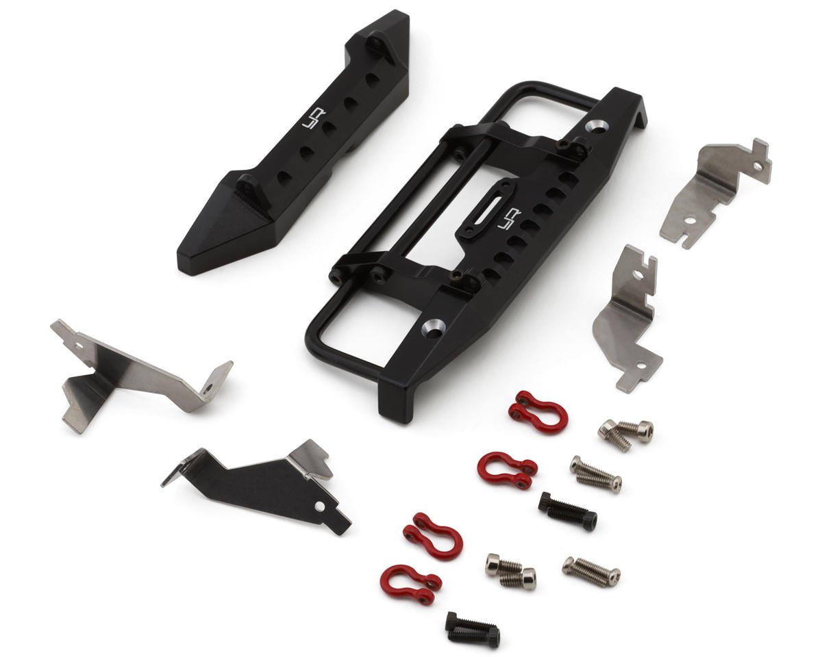 Yeah Racing Aluminum Alloy Front & Rear Bumper Set for Traxxas® TRX-4M® Defender (Black)