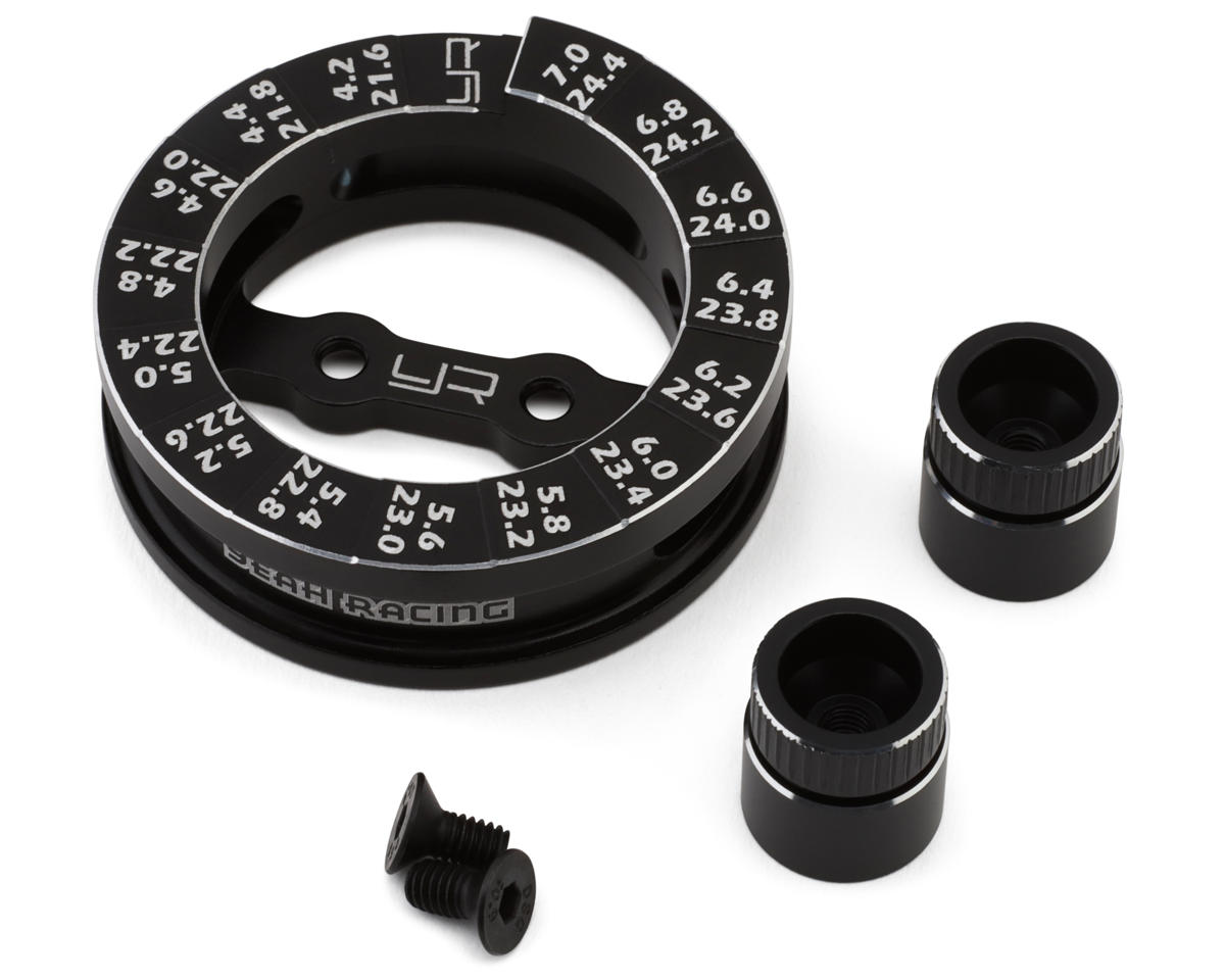 Yeah Racing 1/10 Touring Cars Aluminum Round Droop Gauge (Black)