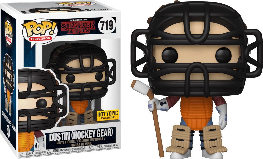 POP Figure: Stranger Things #0719 - Dustin (Hockey Gear) (Hot Topic Ex