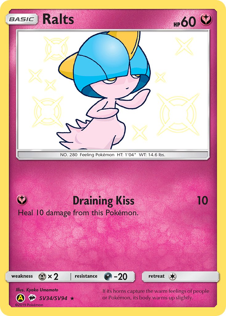 Ralts - SV34/SV94 (HIF:SV) Shiny Holo Rare - Near Mint Holofoil