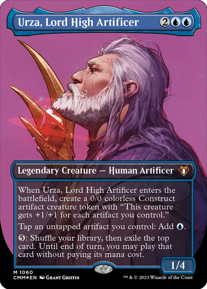 Urza, Lord High Artificer [#1060 Textured Foil] (CMM-M)