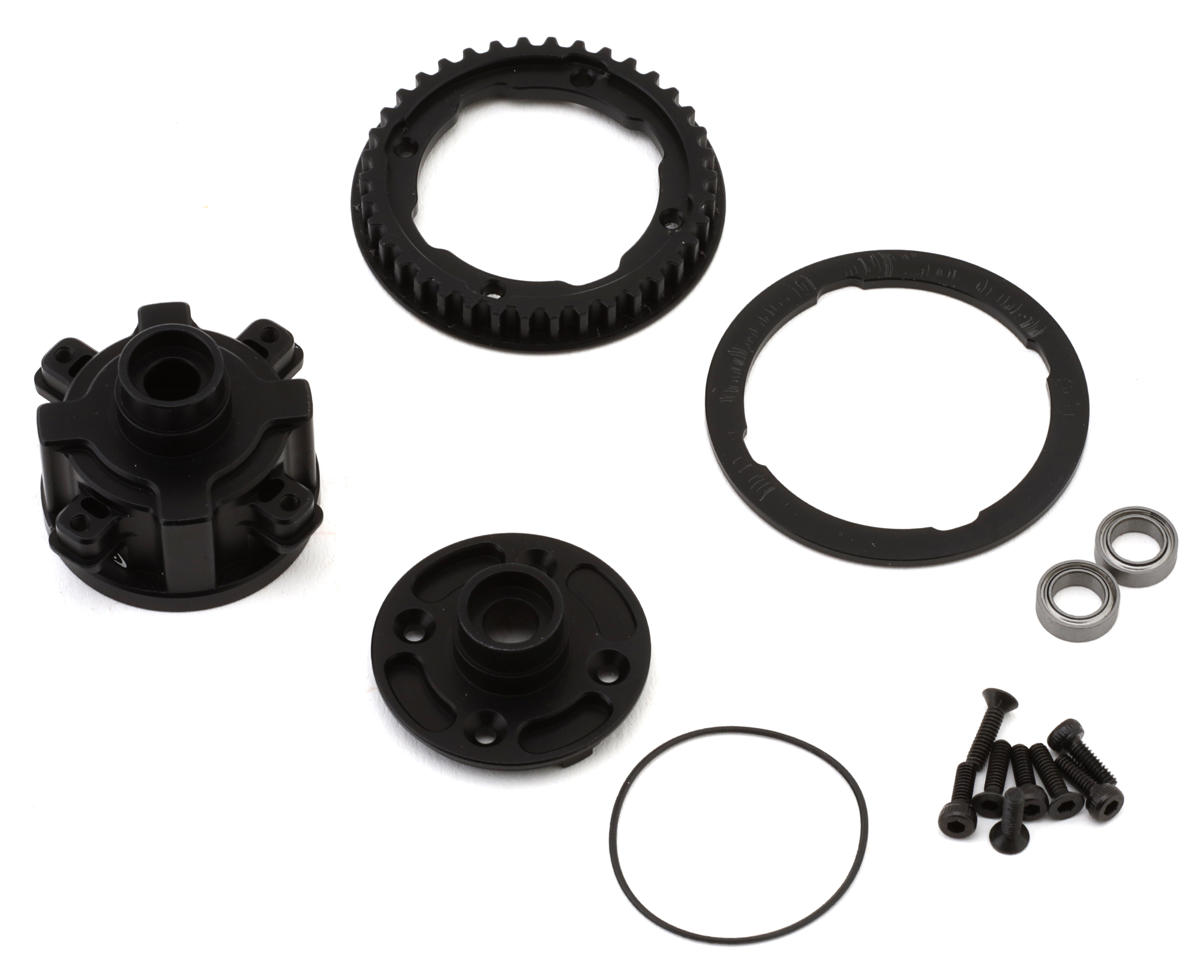 Yokomo MS1.0 Aluminum Gear Differential Case Set w/38T Pulley