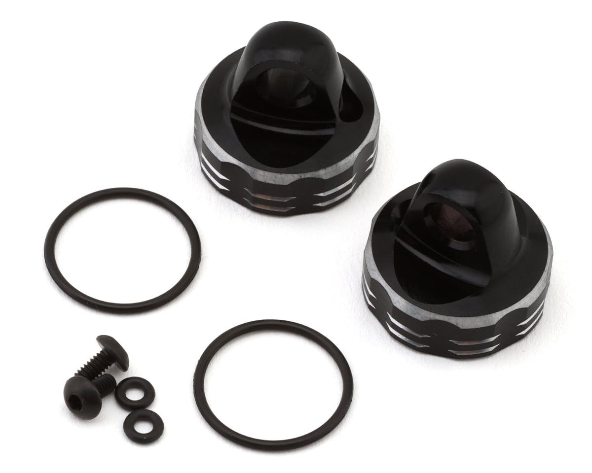 Yokomo Rookie Off-Road Aluminum Emulsion Shock Caps (2) for RO Series Plastic Shocks