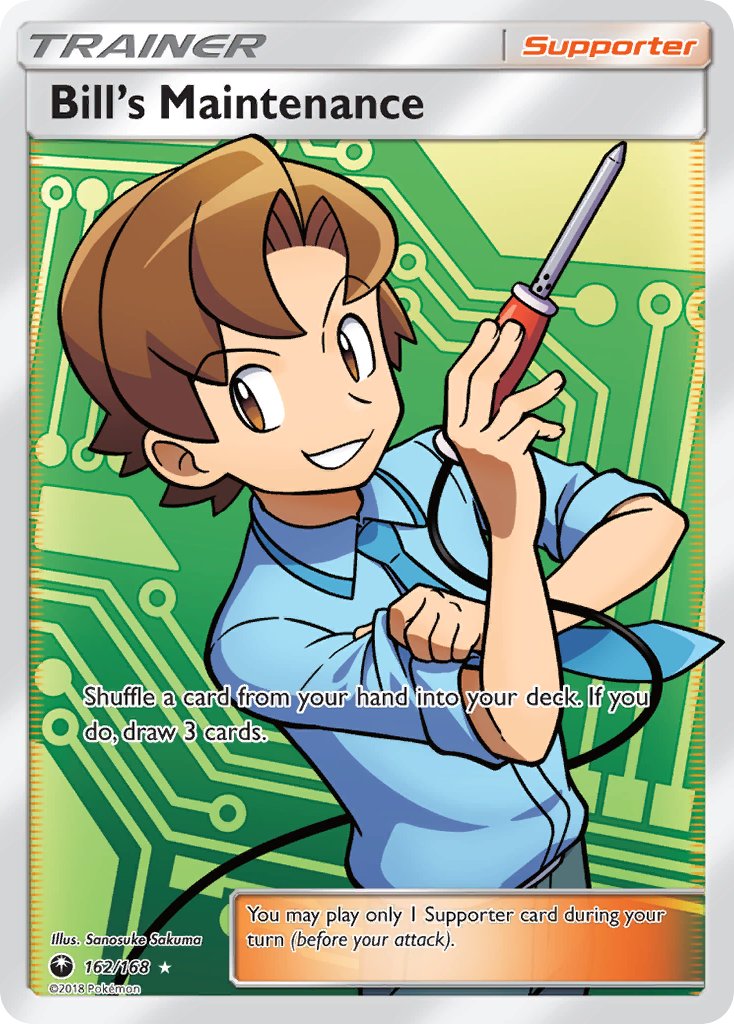 Bill's Maintenance (Full Art) - 162/168 (CES) Ultra Rare - Near Mint H