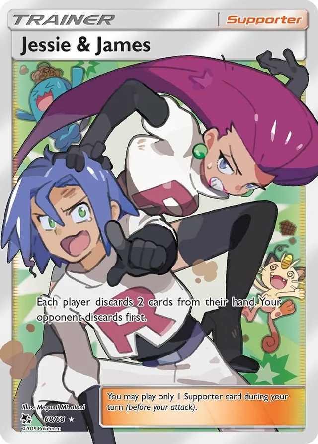 Jessie & James (Full Art) - 68/68 (HIF) Ultra Rare - Near Mint Holofoi