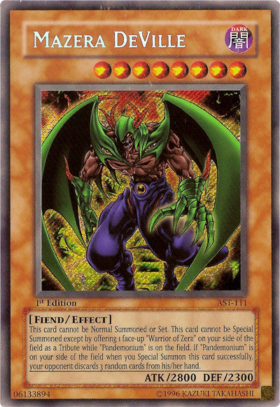 Mazera DeVille (AST-111) Secret Rare - Near Mint 1st Edition