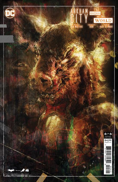 ARKHAM CITY THE ORDER OF THE WORLD #6 (OF 6) CVR B KAARE ANDREWS CARD