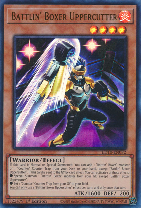 Battlin' Boxer Uppercutter (LD10-EN032) Ultra Rare - Near Mint 1st Edi