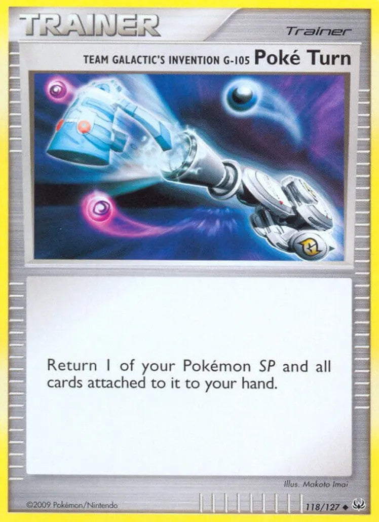 Team Galactic's Invention G-105 Poke Turn (118/127) Reverse Holo